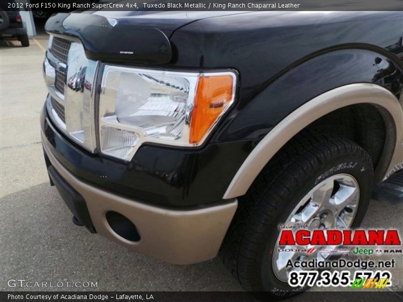 Tuxedo Black Metallic / King Ranch Chaparral Leather 2012 Ford F150 King Ranch SuperCrew 4x4