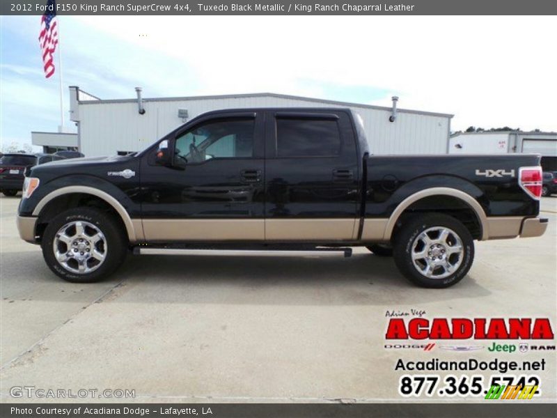 Tuxedo Black Metallic / King Ranch Chaparral Leather 2012 Ford F150 King Ranch SuperCrew 4x4