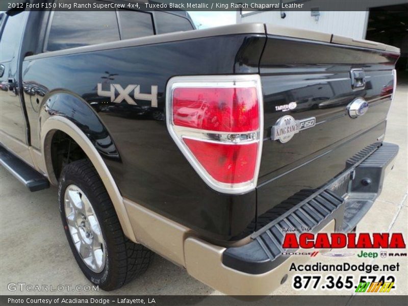Tuxedo Black Metallic / King Ranch Chaparral Leather 2012 Ford F150 King Ranch SuperCrew 4x4