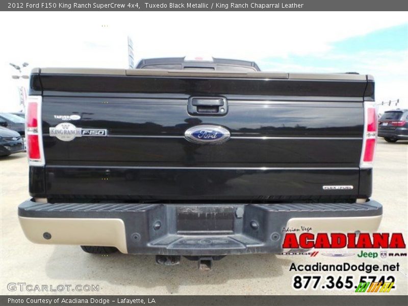 Tuxedo Black Metallic / King Ranch Chaparral Leather 2012 Ford F150 King Ranch SuperCrew 4x4