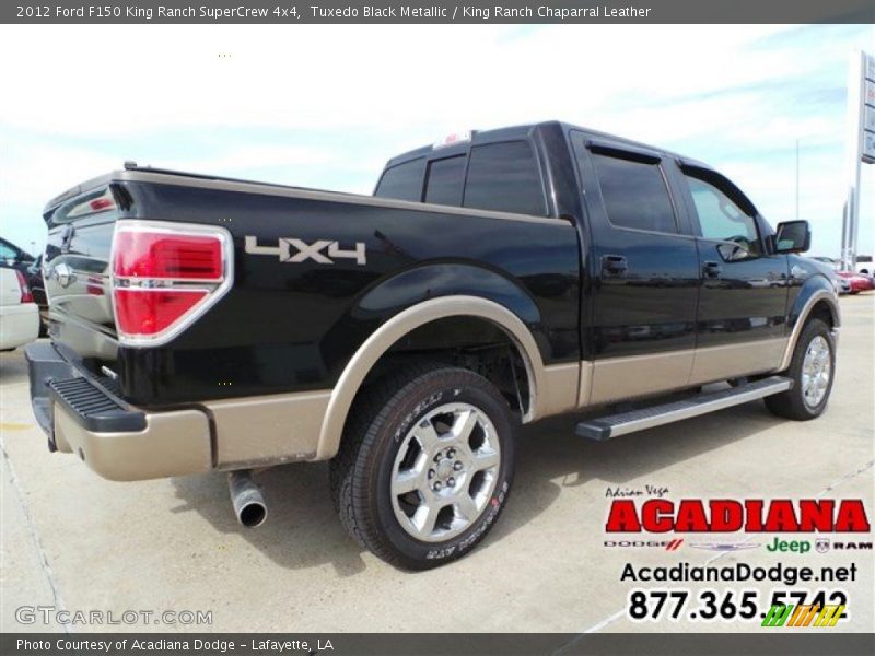 Tuxedo Black Metallic / King Ranch Chaparral Leather 2012 Ford F150 King Ranch SuperCrew 4x4