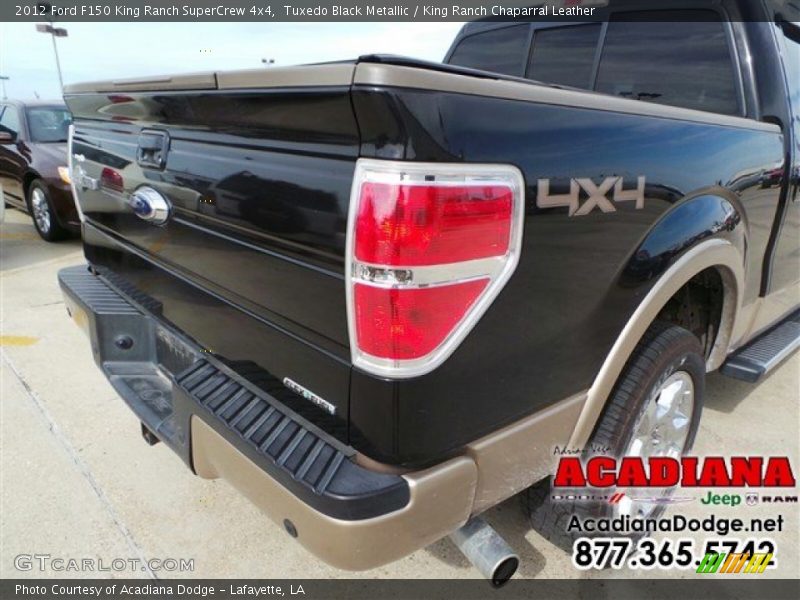 Tuxedo Black Metallic / King Ranch Chaparral Leather 2012 Ford F150 King Ranch SuperCrew 4x4