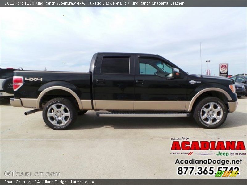 Tuxedo Black Metallic / King Ranch Chaparral Leather 2012 Ford F150 King Ranch SuperCrew 4x4