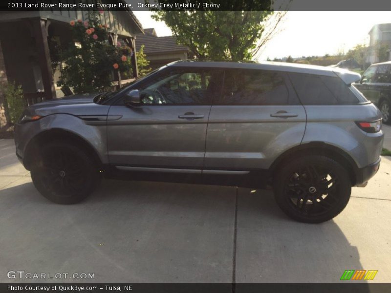 Orkney Grey Metallic / Ebony 2013 Land Rover Range Rover Evoque Pure