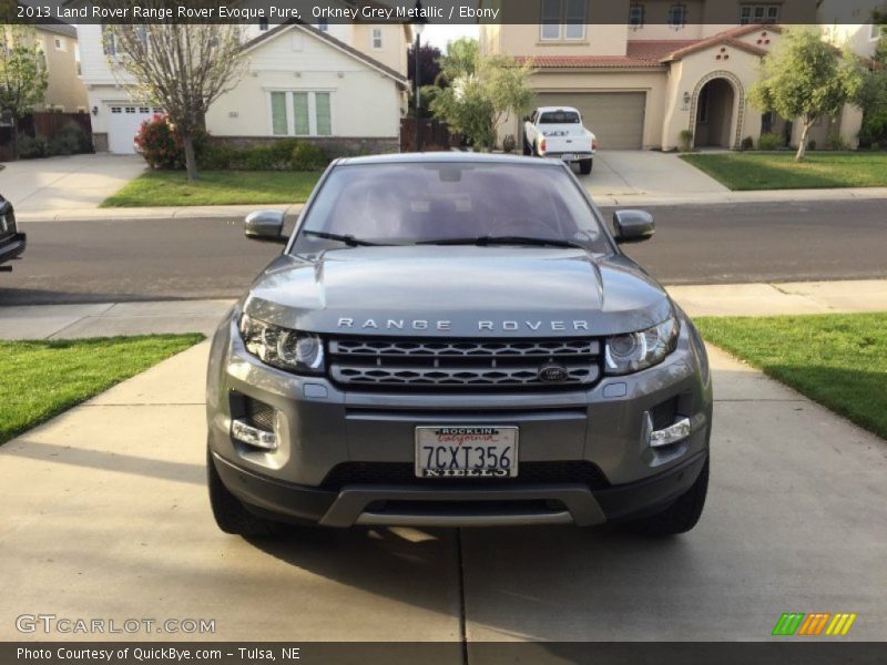 Orkney Grey Metallic / Ebony 2013 Land Rover Range Rover Evoque Pure