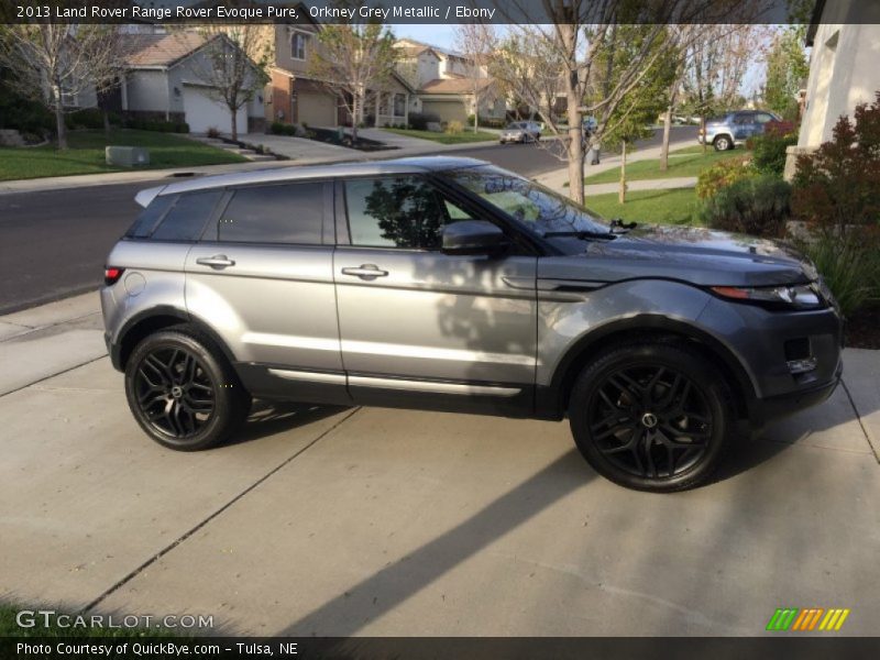 Orkney Grey Metallic / Ebony 2013 Land Rover Range Rover Evoque Pure