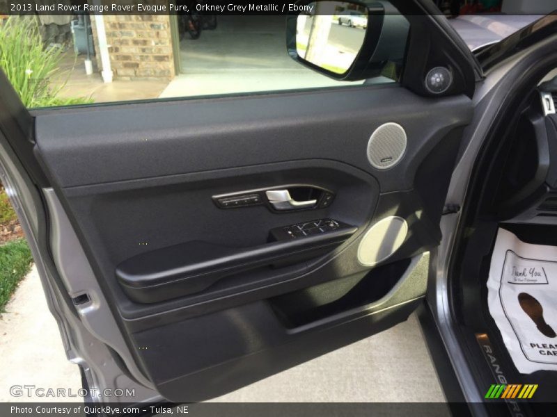 Orkney Grey Metallic / Ebony 2013 Land Rover Range Rover Evoque Pure