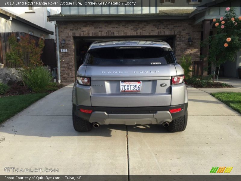 Orkney Grey Metallic / Ebony 2013 Land Rover Range Rover Evoque Pure