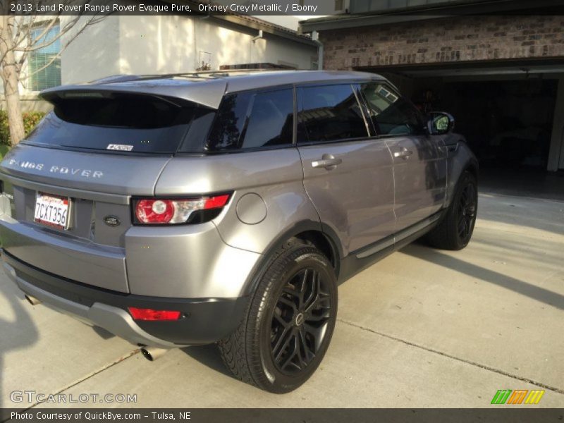 Orkney Grey Metallic / Ebony 2013 Land Rover Range Rover Evoque Pure