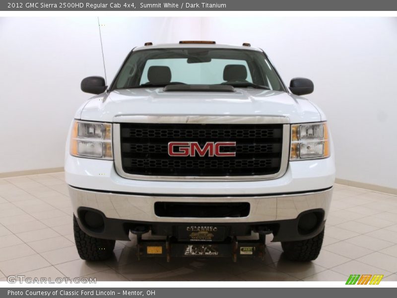 Summit White / Dark Titanium 2012 GMC Sierra 2500HD Regular Cab 4x4