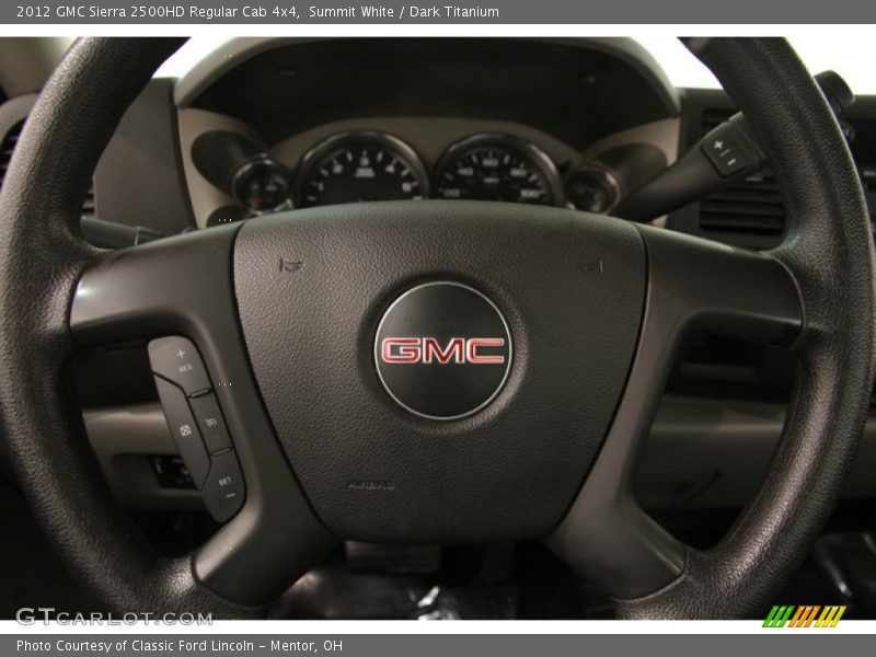 Summit White / Dark Titanium 2012 GMC Sierra 2500HD Regular Cab 4x4