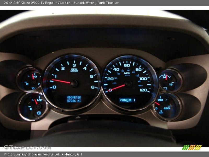 Summit White / Dark Titanium 2012 GMC Sierra 2500HD Regular Cab 4x4