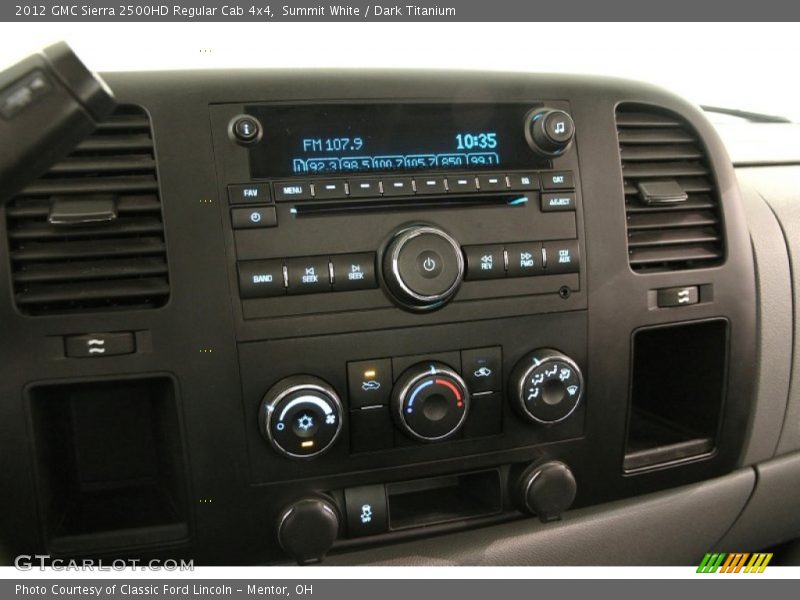 Summit White / Dark Titanium 2012 GMC Sierra 2500HD Regular Cab 4x4