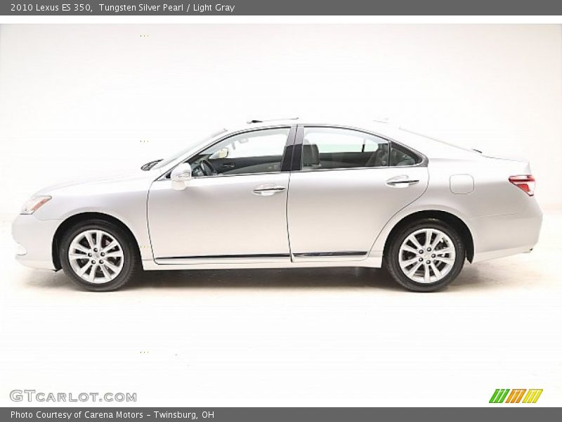 Tungsten Silver Pearl / Light Gray 2010 Lexus ES 350