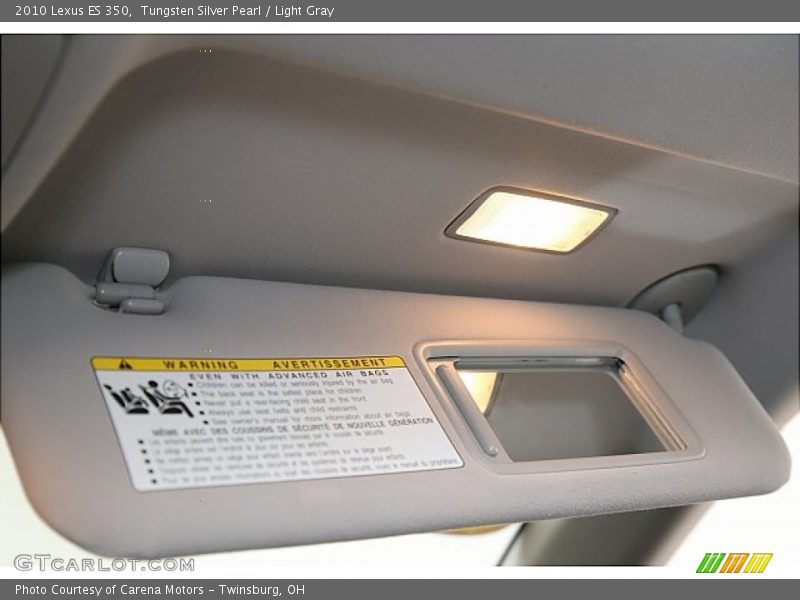 Tungsten Silver Pearl / Light Gray 2010 Lexus ES 350