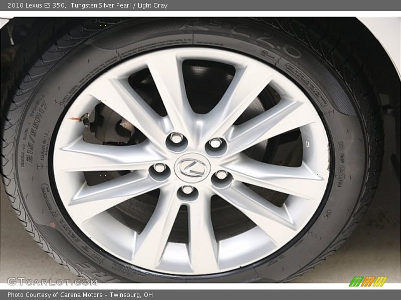 Tungsten Silver Pearl / Light Gray 2010 Lexus ES 350