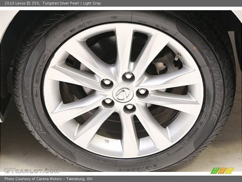 Tungsten Silver Pearl / Light Gray 2010 Lexus ES 350