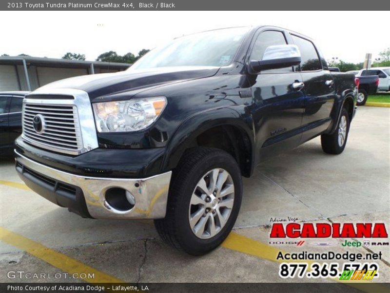 Black / Black 2013 Toyota Tundra Platinum CrewMax 4x4