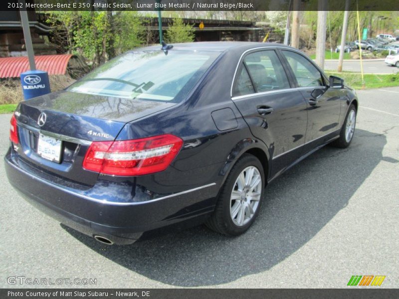 Lunar Blue Metallic / Natural Beige/Black 2012 Mercedes-Benz E 350 4Matic Sedan