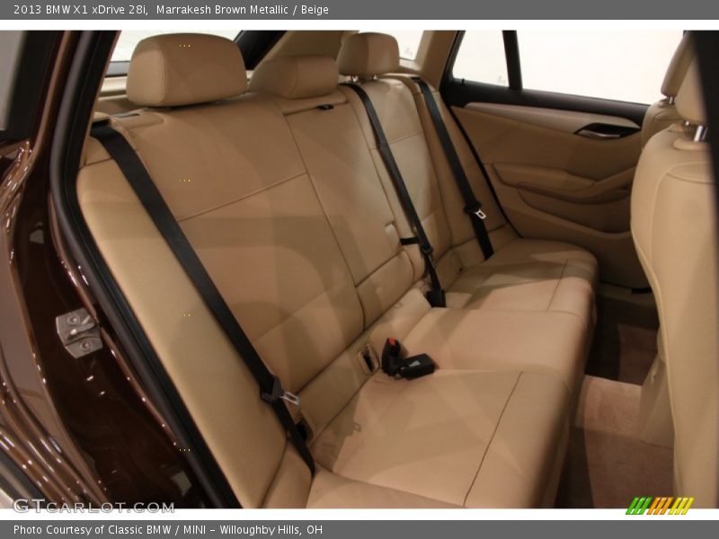 Rear Seat of 2013 X1 xDrive 28i