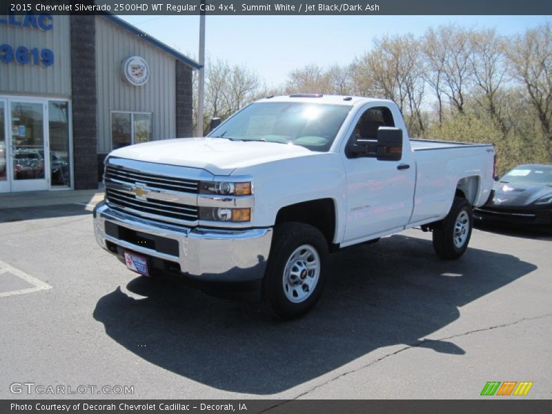 Summit White / Jet Black/Dark Ash 2015 Chevrolet Silverado 2500HD WT Regular Cab 4x4