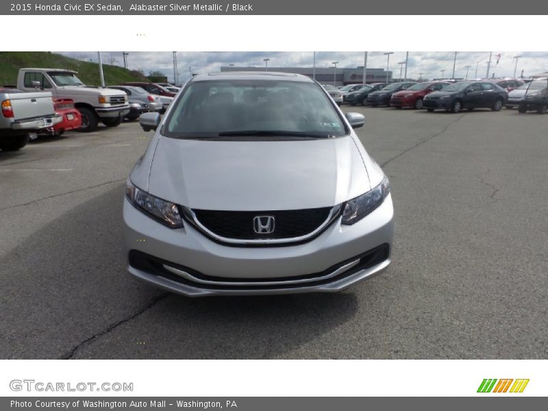 Alabaster Silver Metallic / Black 2015 Honda Civic EX Sedan