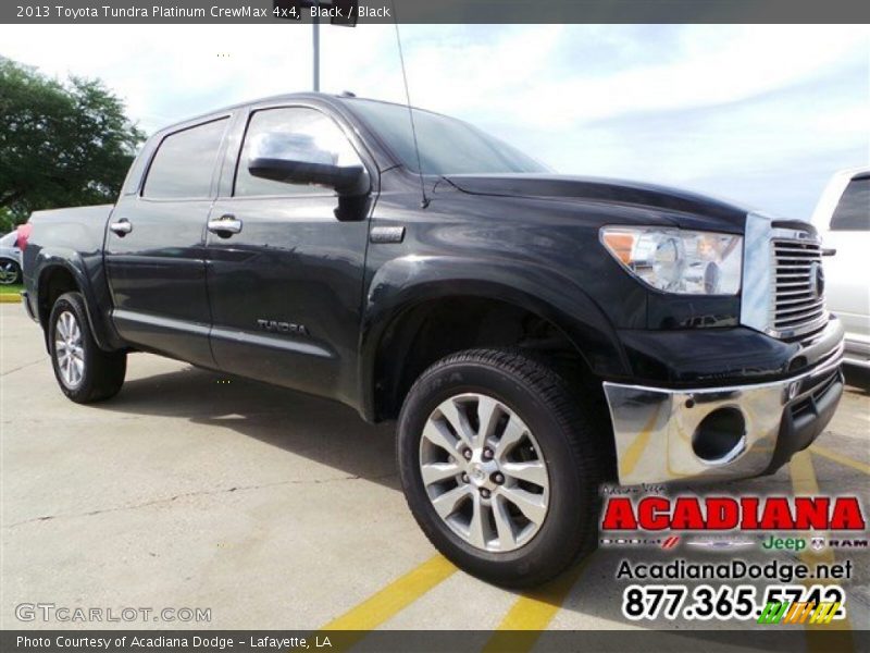 Black / Black 2013 Toyota Tundra Platinum CrewMax 4x4
