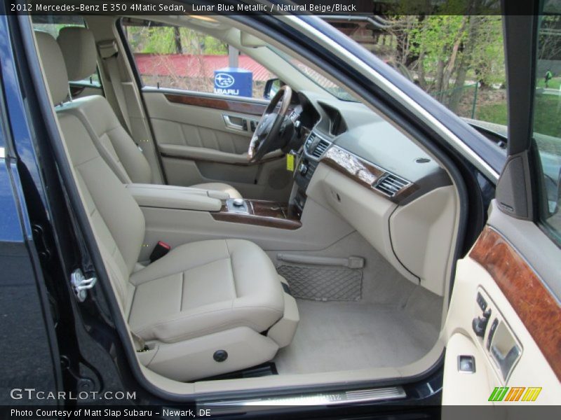 Lunar Blue Metallic / Natural Beige/Black 2012 Mercedes-Benz E 350 4Matic Sedan