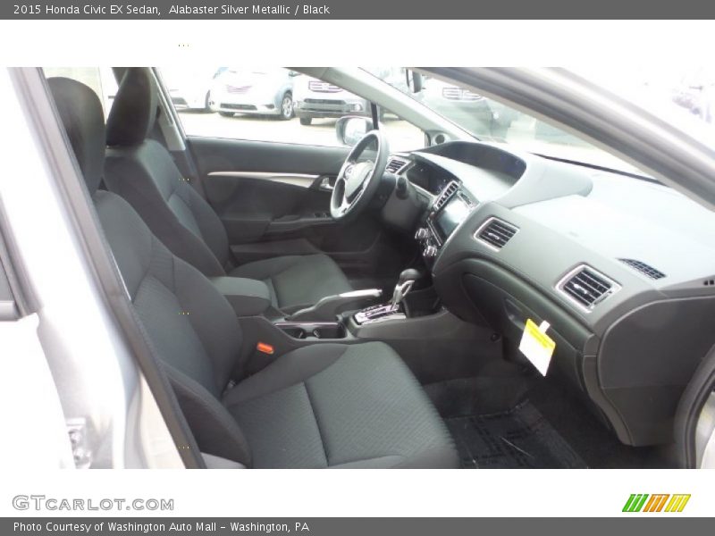 Alabaster Silver Metallic / Black 2015 Honda Civic EX Sedan