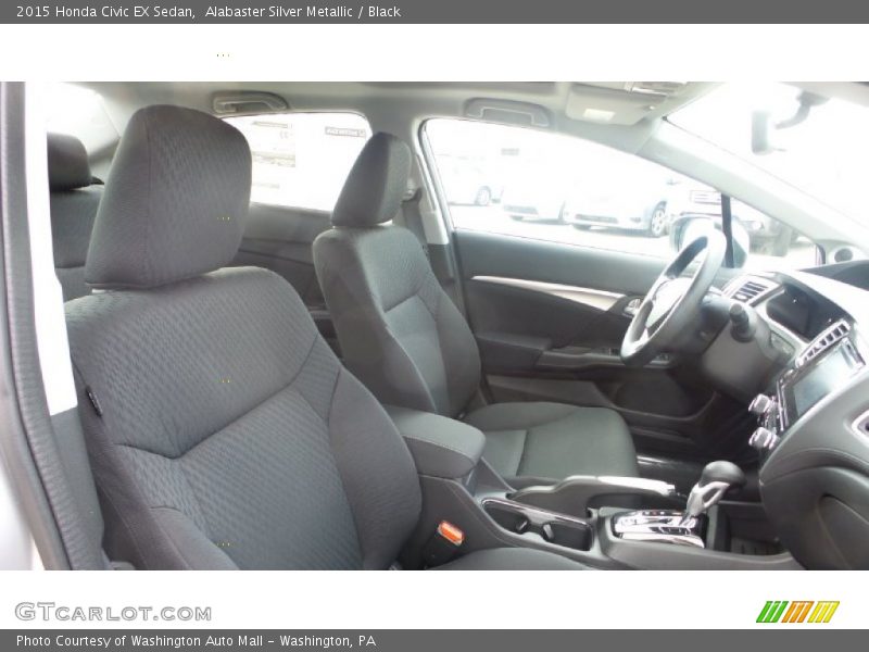 Alabaster Silver Metallic / Black 2015 Honda Civic EX Sedan