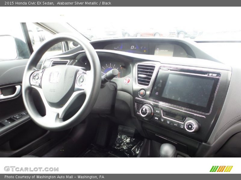Alabaster Silver Metallic / Black 2015 Honda Civic EX Sedan