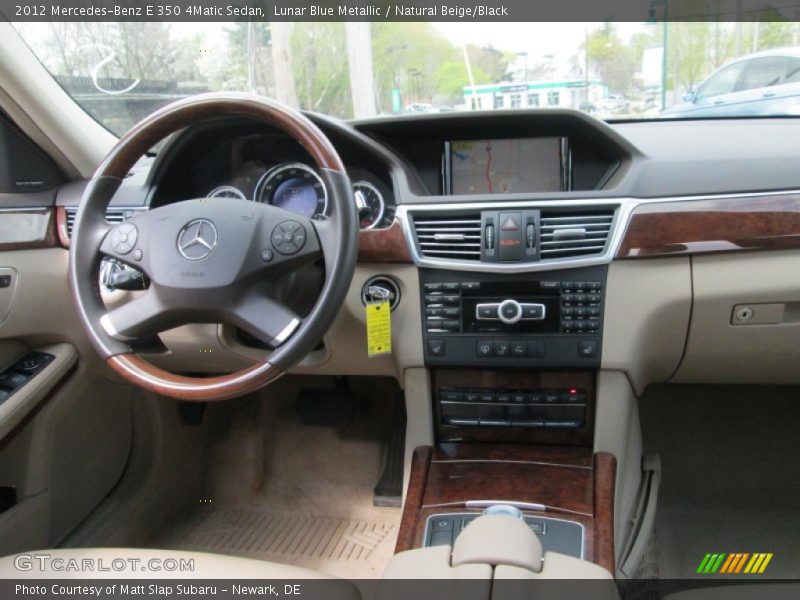 Lunar Blue Metallic / Natural Beige/Black 2012 Mercedes-Benz E 350 4Matic Sedan