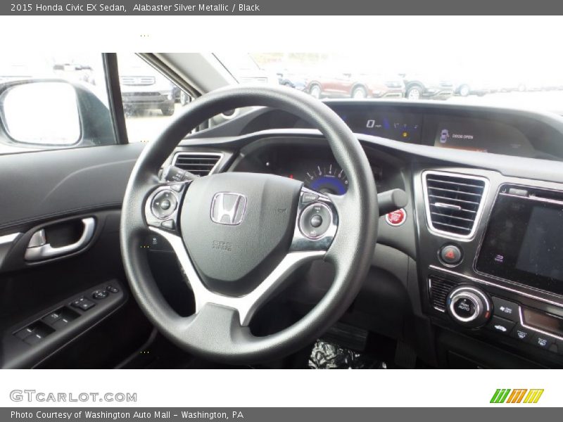 Alabaster Silver Metallic / Black 2015 Honda Civic EX Sedan