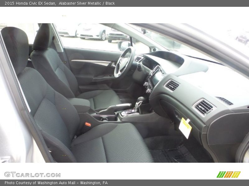 Alabaster Silver Metallic / Black 2015 Honda Civic EX Sedan
