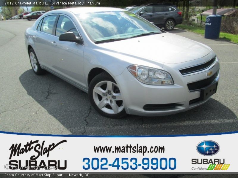 Silver Ice Metallic / Titanium 2012 Chevrolet Malibu LS
