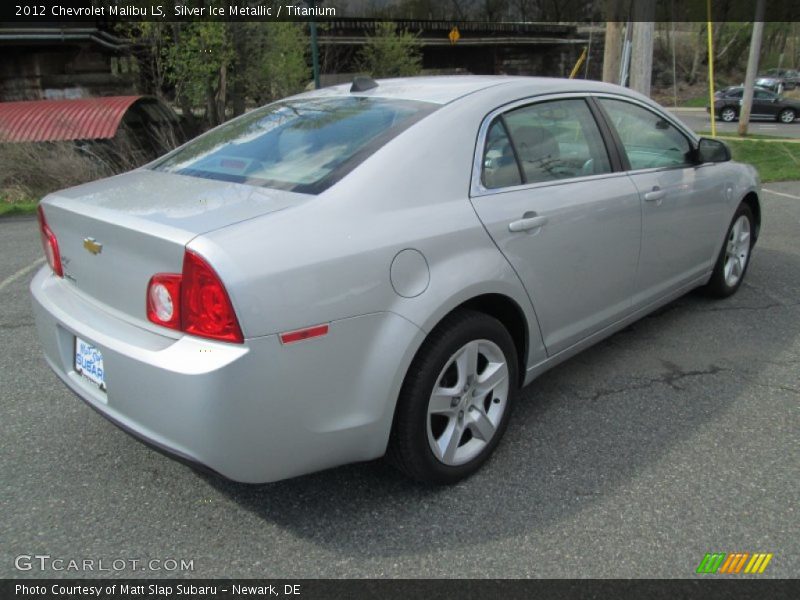 Silver Ice Metallic / Titanium 2012 Chevrolet Malibu LS