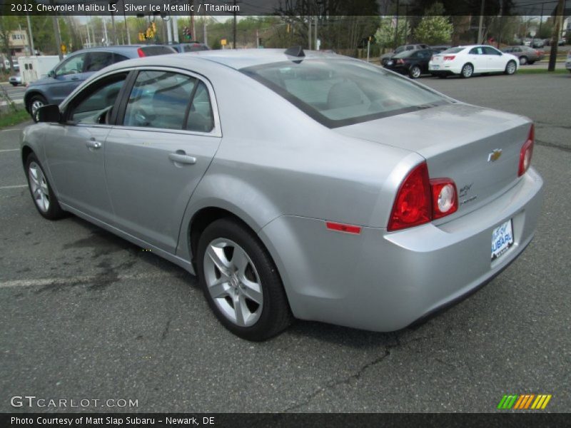 Silver Ice Metallic / Titanium 2012 Chevrolet Malibu LS
