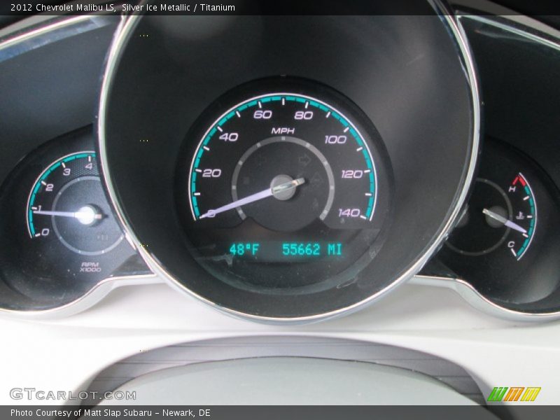 Silver Ice Metallic / Titanium 2012 Chevrolet Malibu LS