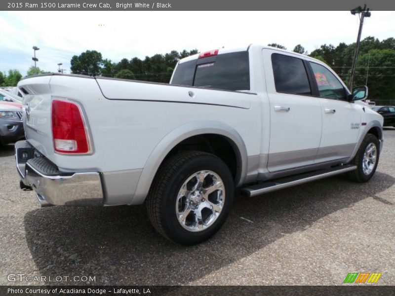 Bright White / Black 2015 Ram 1500 Laramie Crew Cab