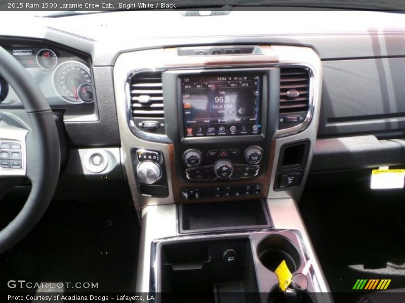 Bright White / Black 2015 Ram 1500 Laramie Crew Cab