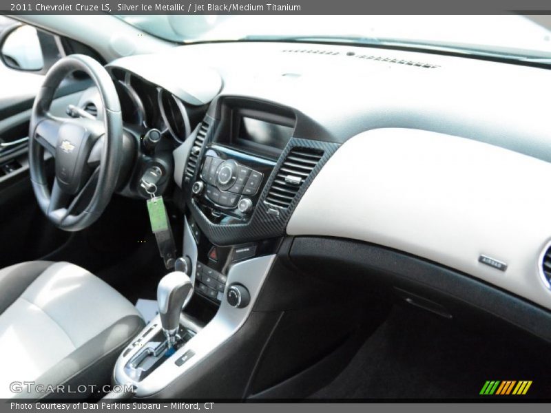 Silver Ice Metallic / Jet Black/Medium Titanium 2011 Chevrolet Cruze LS