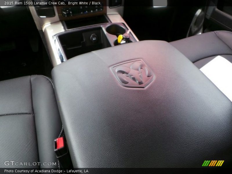 Bright White / Black 2015 Ram 1500 Laramie Crew Cab