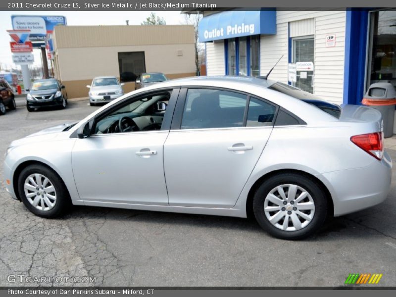 Silver Ice Metallic / Jet Black/Medium Titanium 2011 Chevrolet Cruze LS