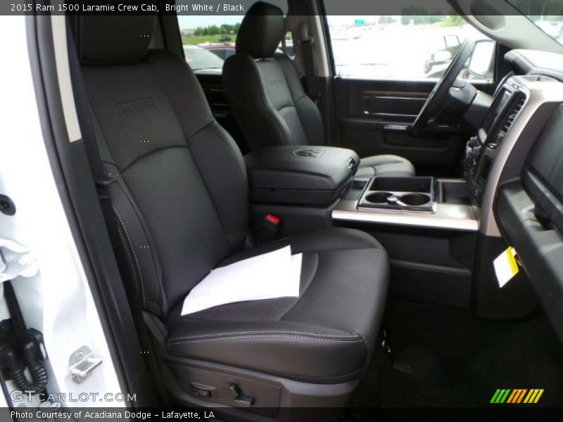 Bright White / Black 2015 Ram 1500 Laramie Crew Cab
