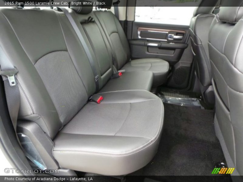 Bright White / Black 2015 Ram 1500 Laramie Crew Cab