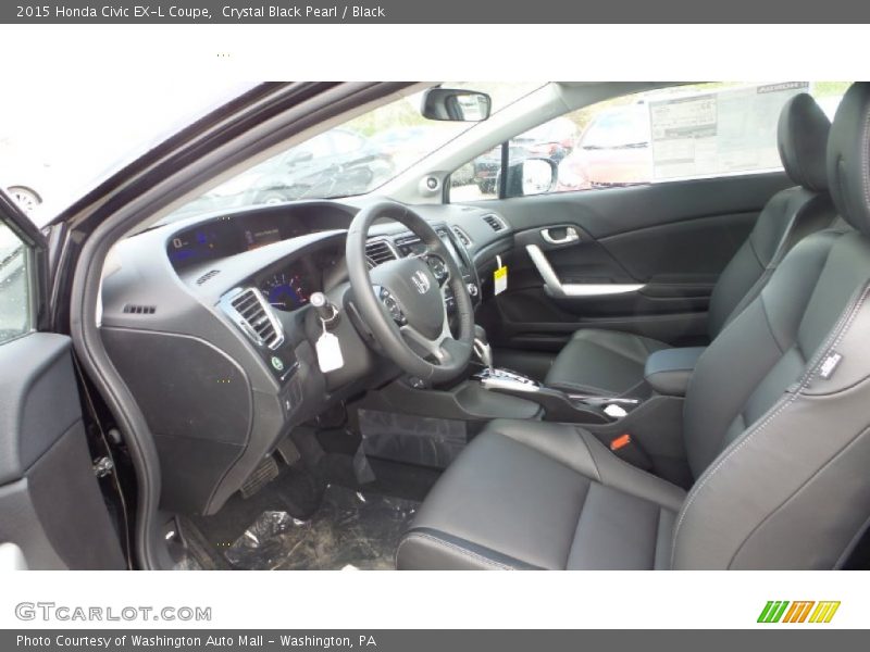  2015 Civic EX-L Coupe Black Interior