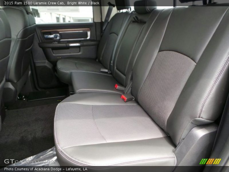 Bright White / Black 2015 Ram 1500 Laramie Crew Cab