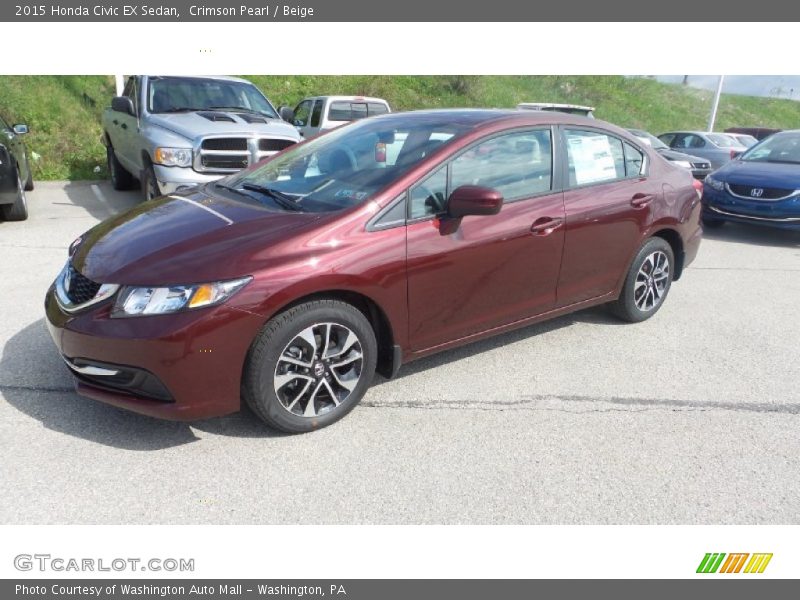 Front 3/4 View of 2015 Civic EX Sedan