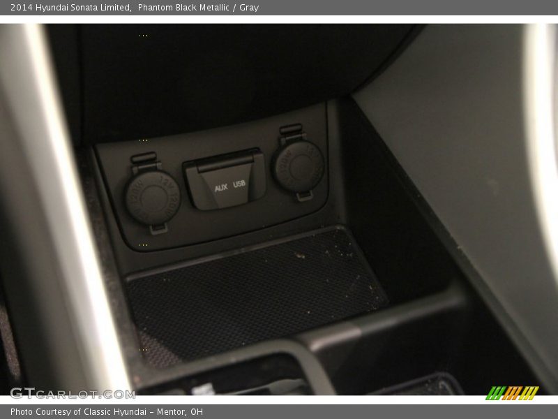 Phantom Black Metallic / Gray 2014 Hyundai Sonata Limited