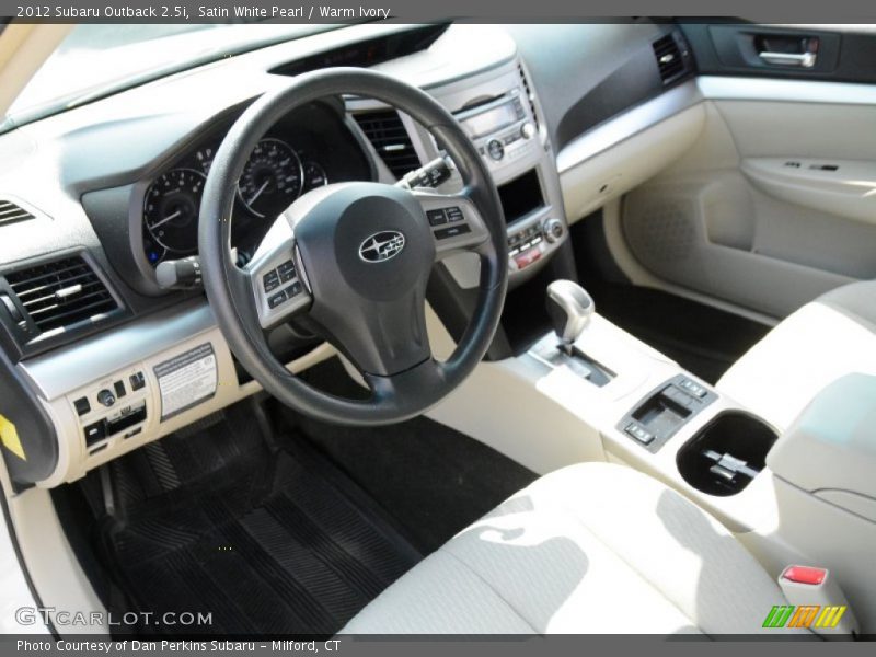 Satin White Pearl / Warm Ivory 2012 Subaru Outback 2.5i